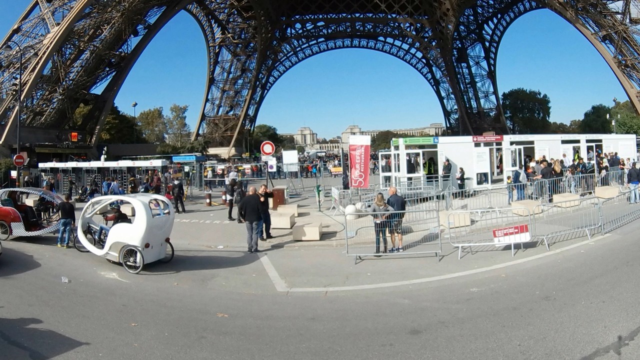Eiffel Tower 360° Street View | 4K Paris Ambience | Virtual Travel Experience