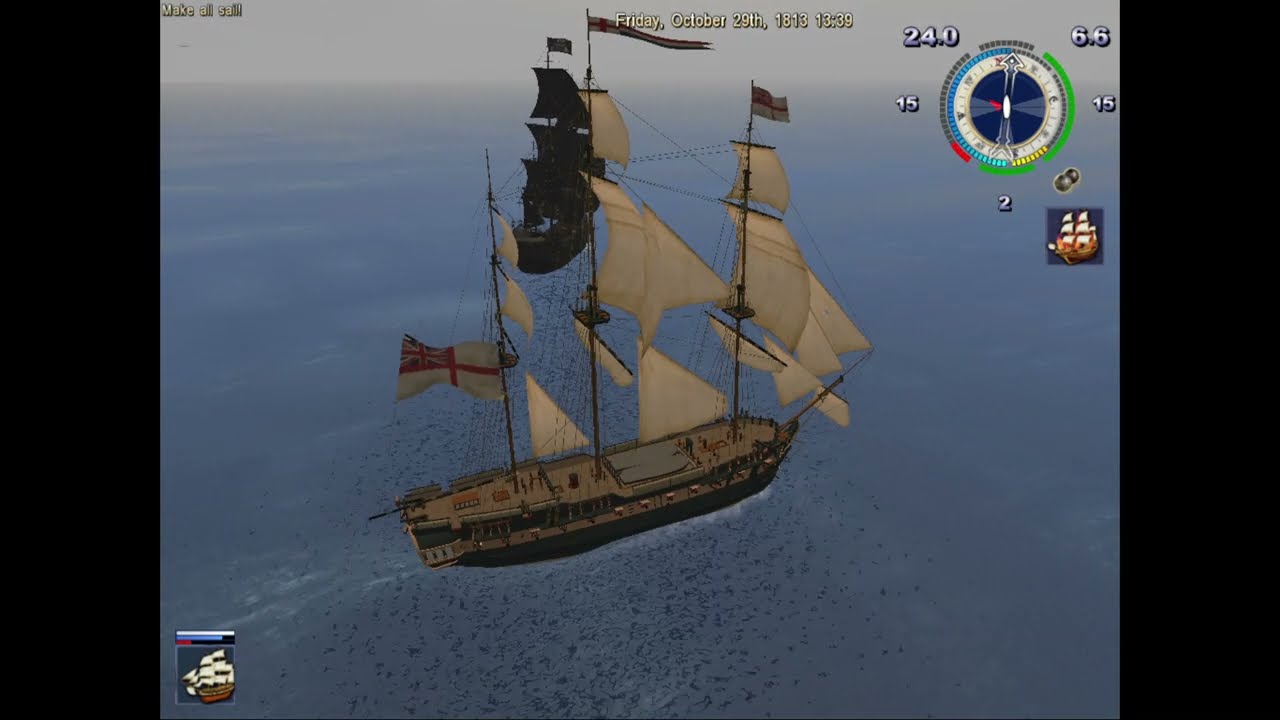 HMS Surprise vs. Black Pearl - Pirates of the Caribbean (2003)