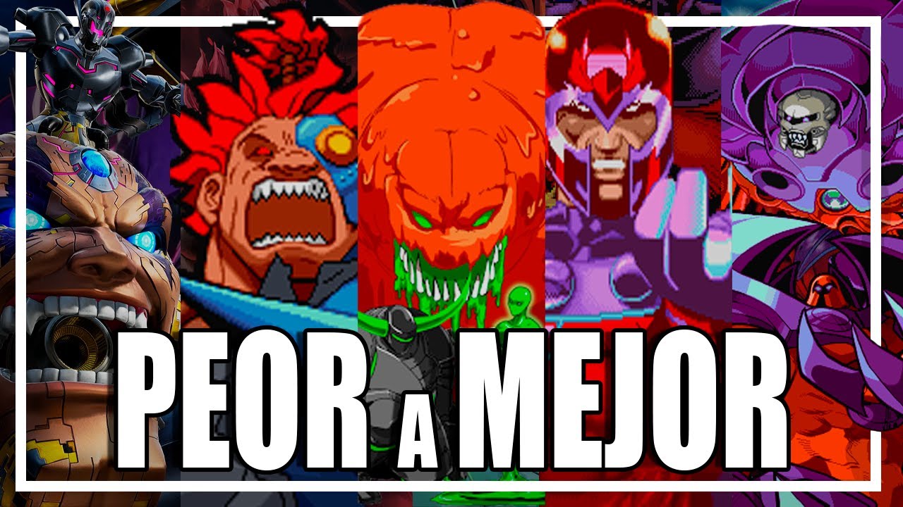 TODOS los JEFES de la SAGA MARVEL vs. CAPCOM de PEOR A MEJOR | #videojuegos #marvelvscapcom