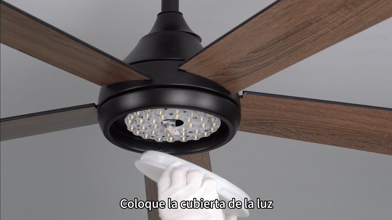 Installation video for Ohniyou ceiling fan model GLX086