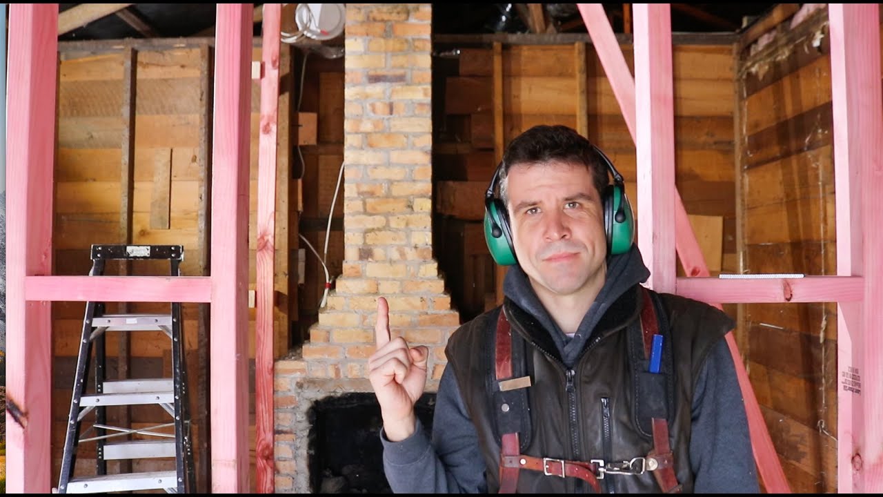Demolishing A 100 Year Old Chimney