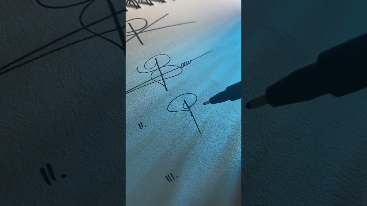 How to sign the letter P?