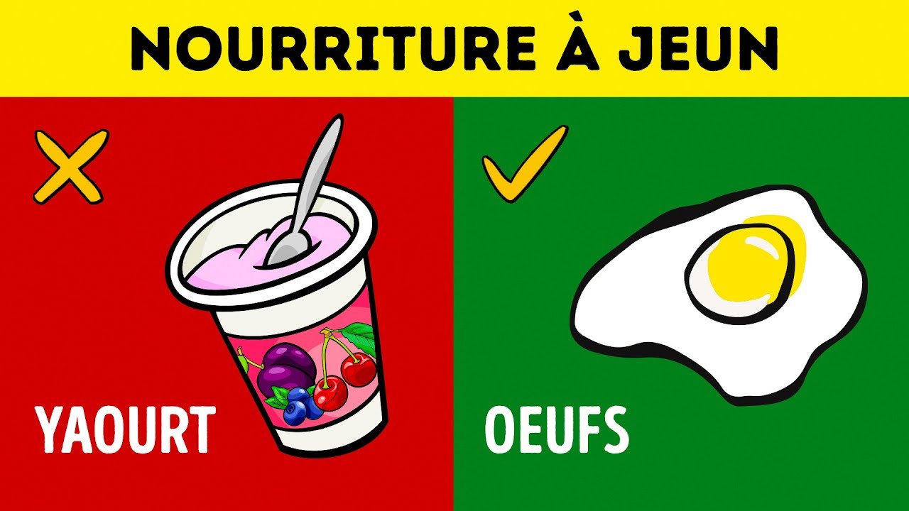 20 Aliments à Manger et à éviter Quand tu es à Jeun
