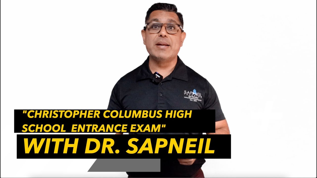 THE CHRISTOPHER COLUMBUS HIGH SCHOOL ENTRANCE EXAM - EXPERT TIPS!! #ChristopherColumbusHighSchool
