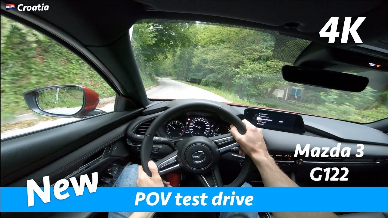 Mazda 3 2019 hatchback - jazda testowa POV w 4K | SkyActiv G 122 HP