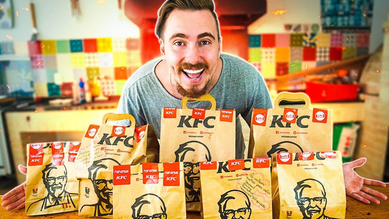 Pedi o cardapio inteiro do KFC - O Frango mais gostoso do mundo /Gaba\