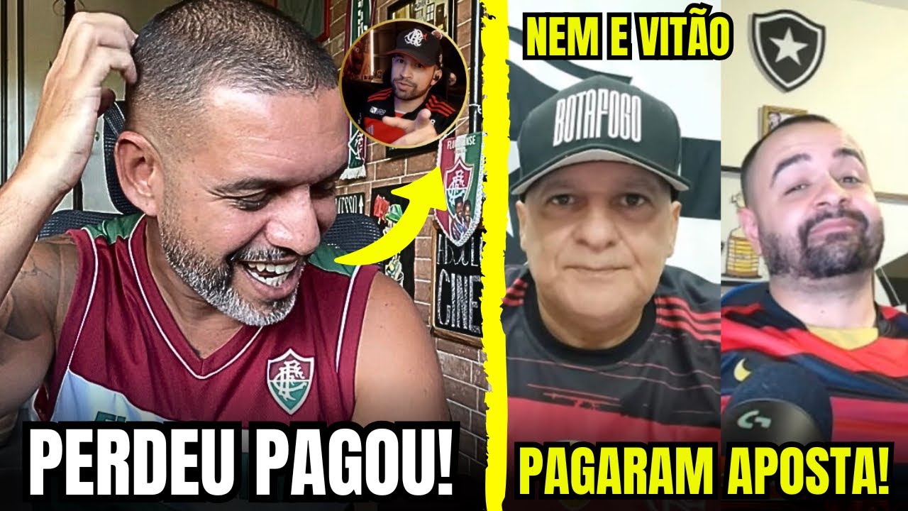 O FLAMENGO MALTRATOU NEM E VITÃO BOTAFOGUENSES