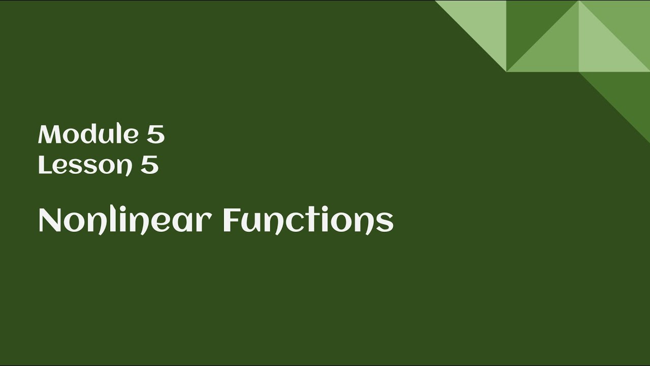 8-й класс, Модуль 5, Урок 5 – Нелинейные функции