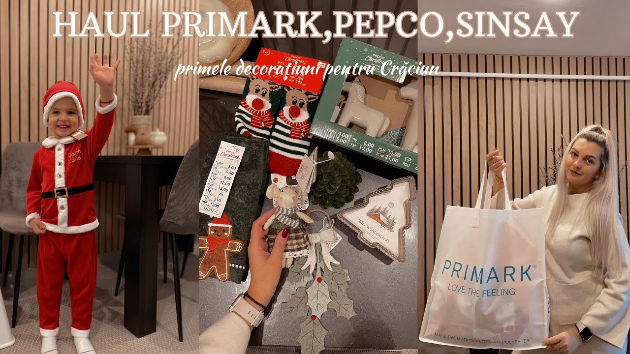 Haul✨Primark, Pepco, Sinsay, первые рождественские украшения и несколько вещей для адвент-календаря