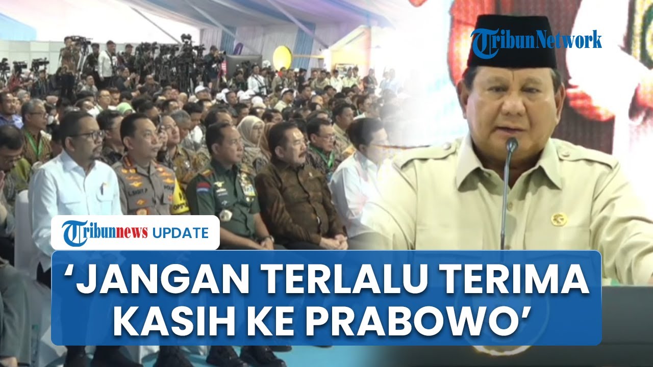 Prabowo Tekankan Layani Rakyat adalah Kewajiban: Jangan Terlalu Berterima Kasih kepada Saya