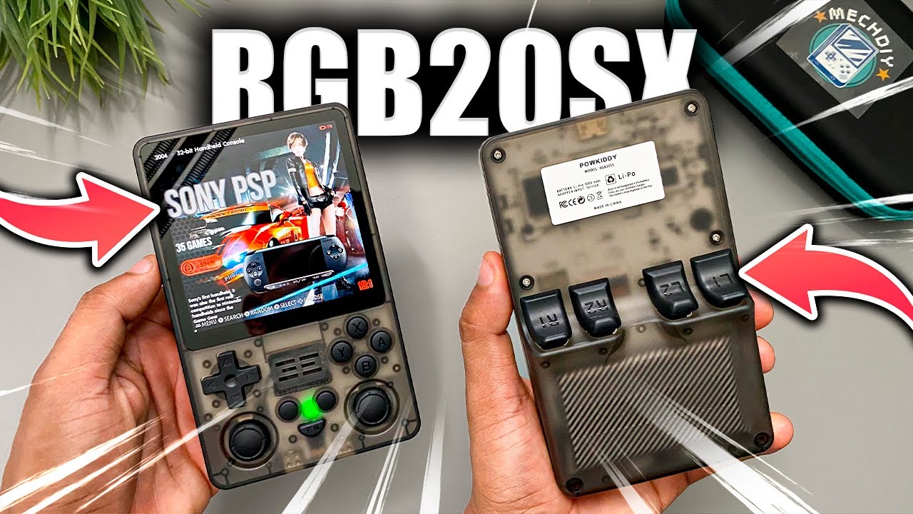POWKIDDY RGB20SX La CONSOLA Retro con PANTALLA CUADRADA🕹