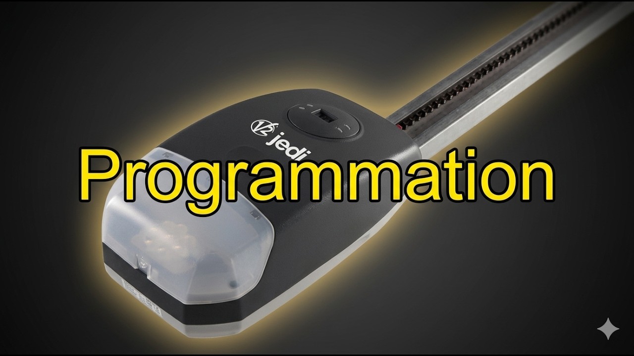 Programmation reglage complet d’automatisme V2 Jedi 1000 porte sectionnelle