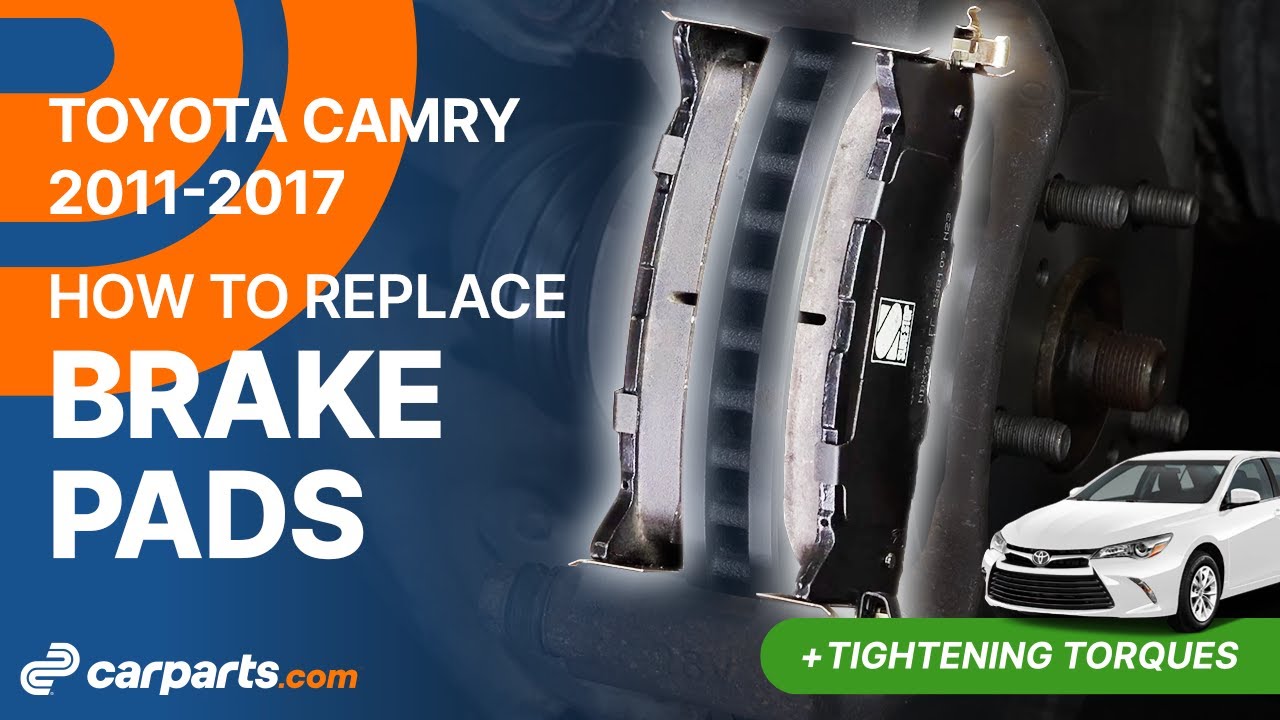 How to replace the Front Brake Pads 2011-2017 Toyota Camry 🚗