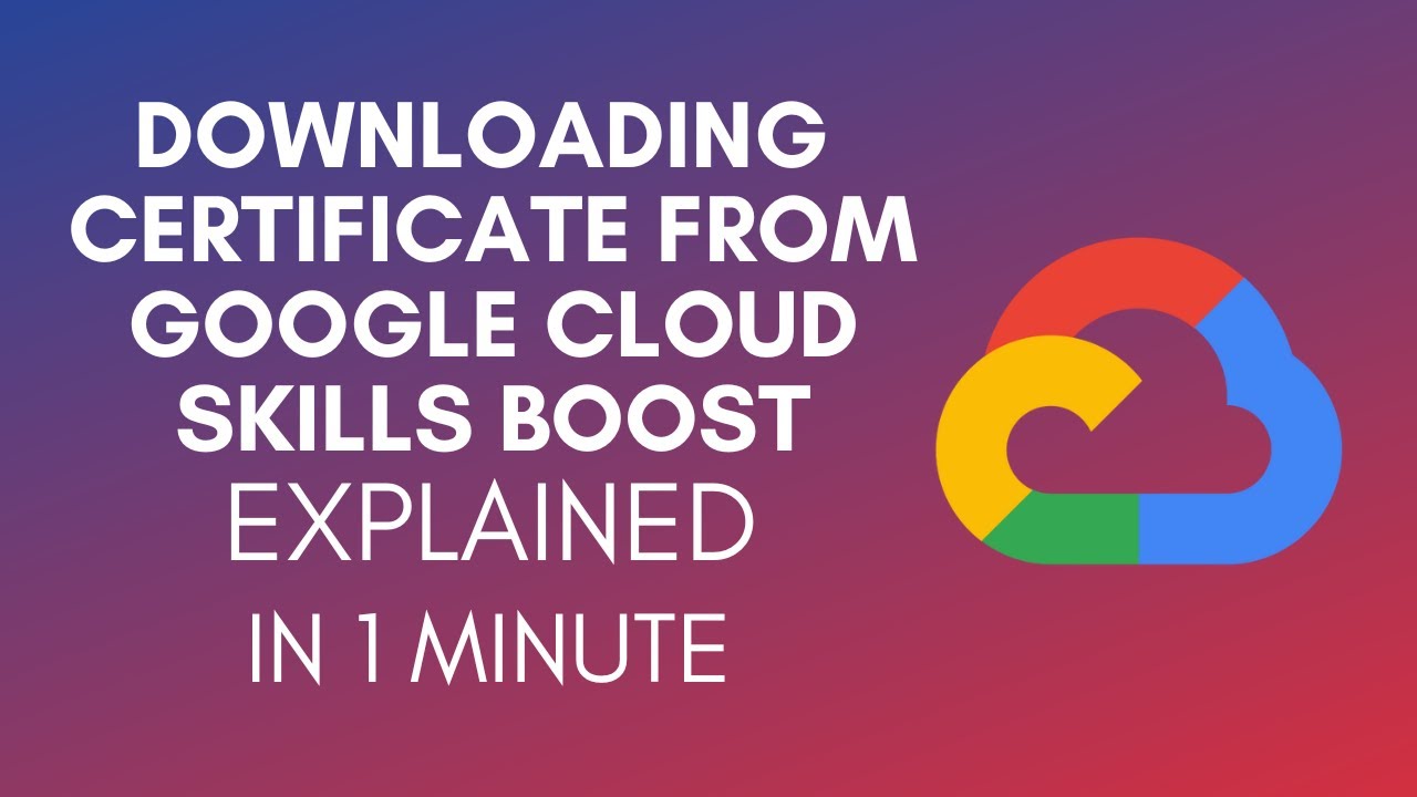 Как скачать сертификат из Google Cloud Skills Boost? (2024)