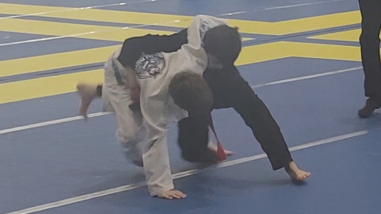 Julian's 11th jiu-jitsu tournament.  February 8 2026.  First match in the gi division.