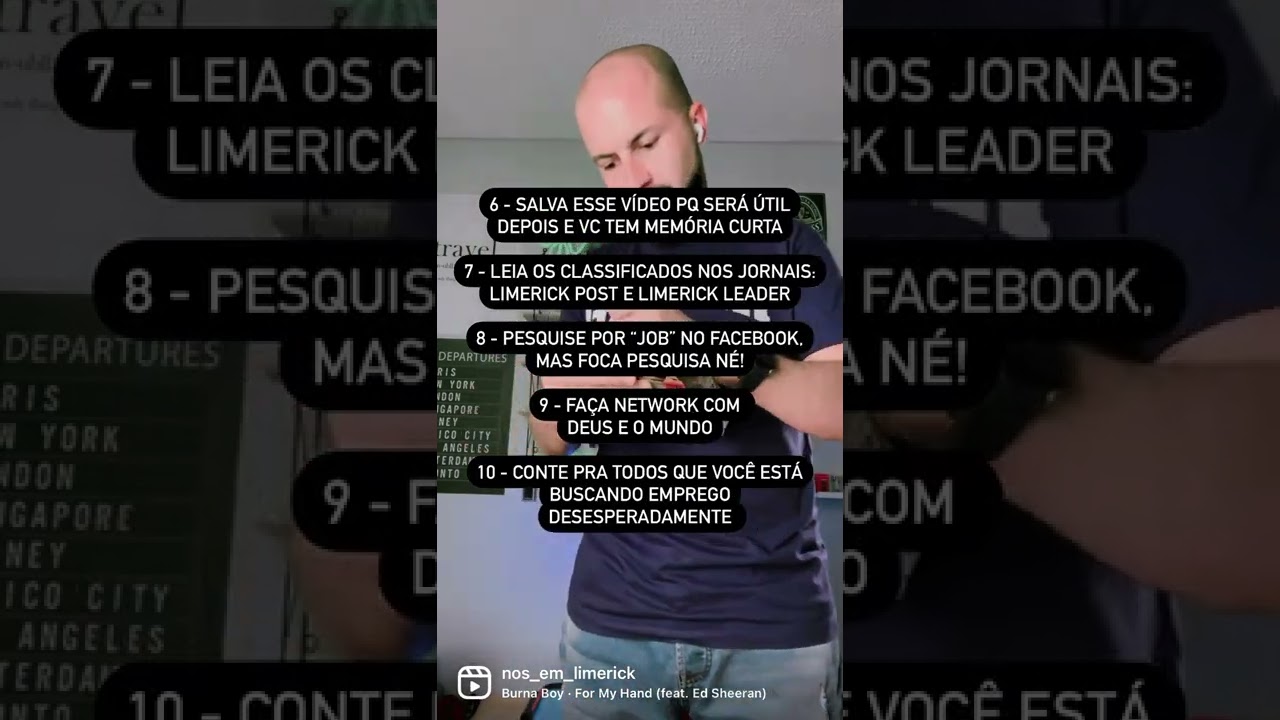 Emprego na Irlanda 15 segundos