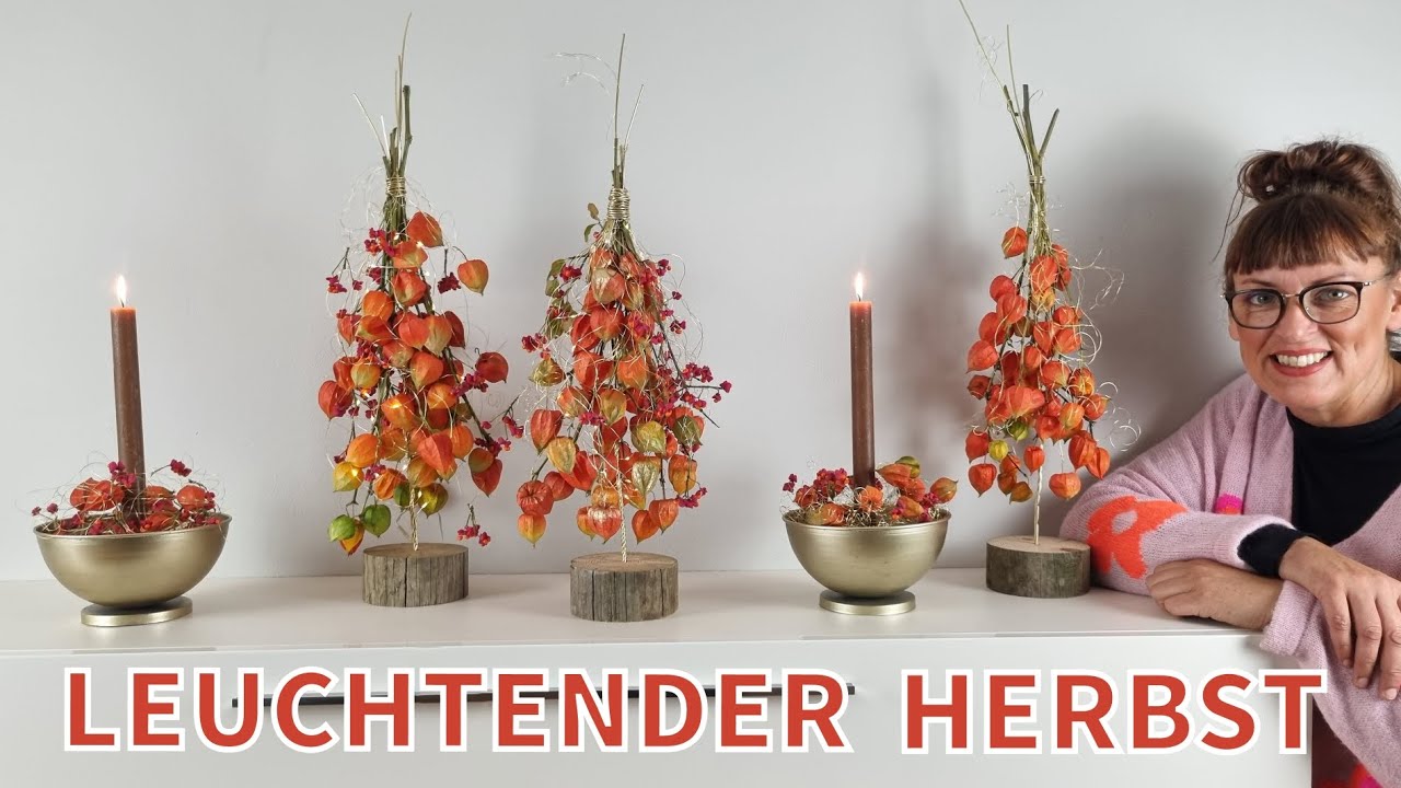 DEKO - LAMPIONBLUME WIE NOCH NIE - ORIGINELL UND EINFACH🍂