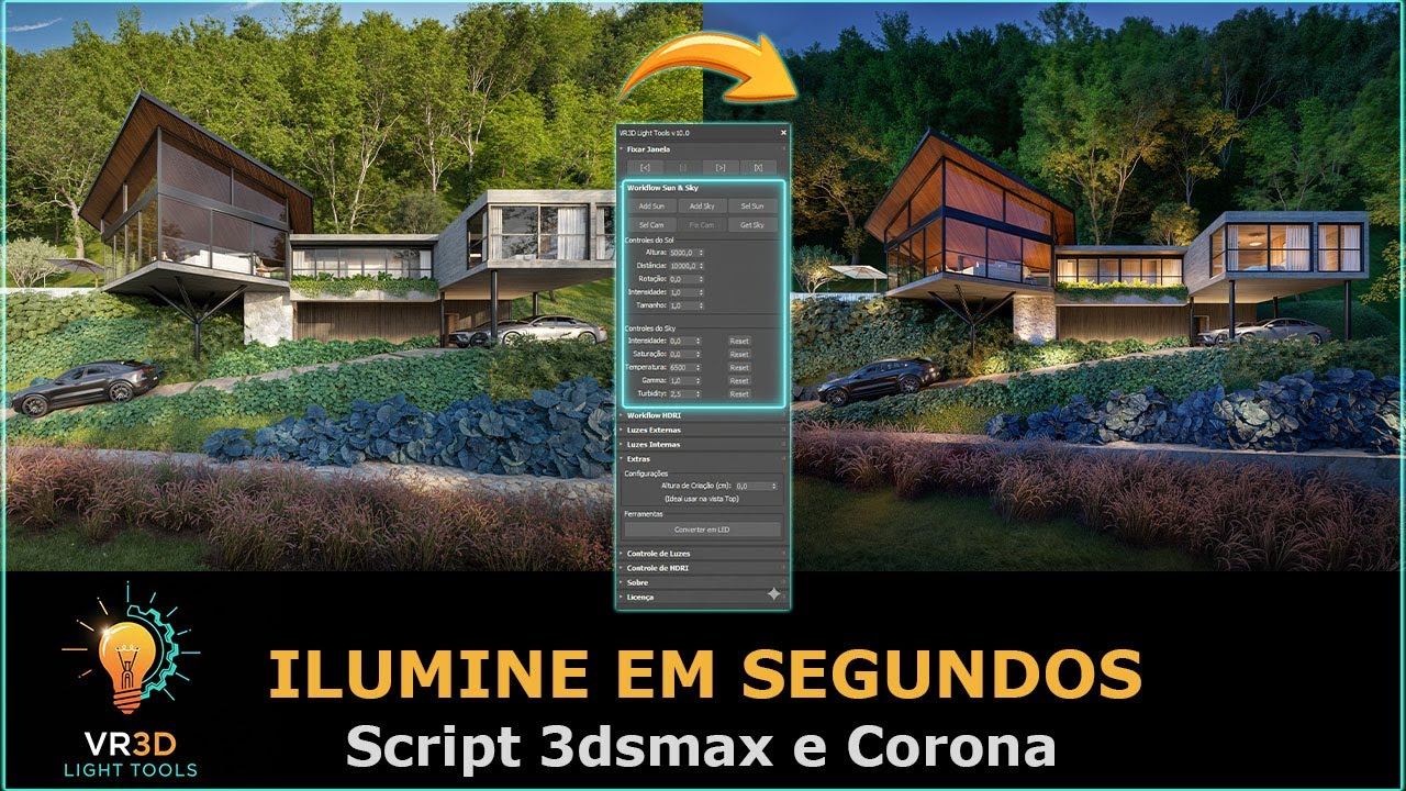 PARE de perder tempo com iluminação! Automatize tudo no 3ds Max e Corona