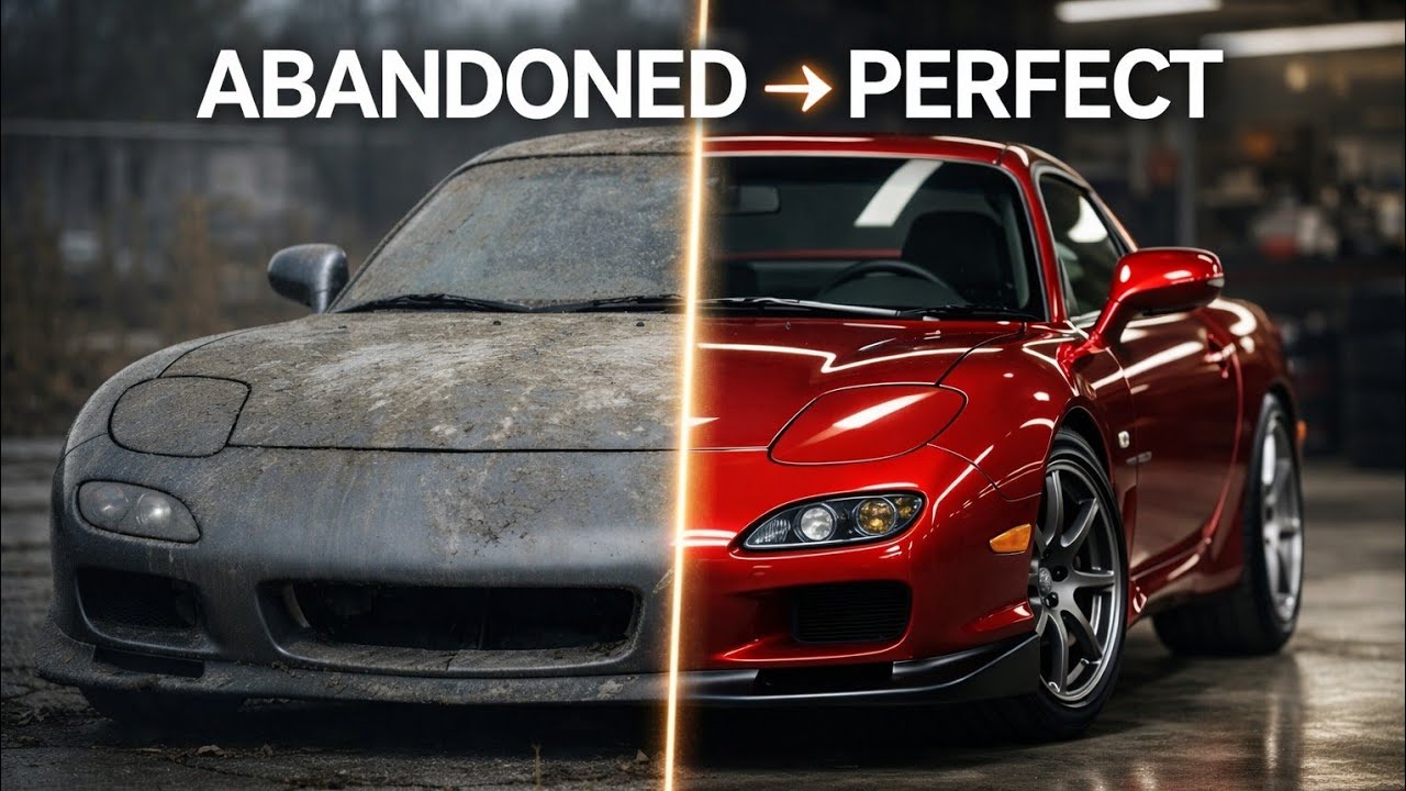 This Abandoned Mazda RX-7 FD Spirit R (2002) Was Left to Rot…full restoration
