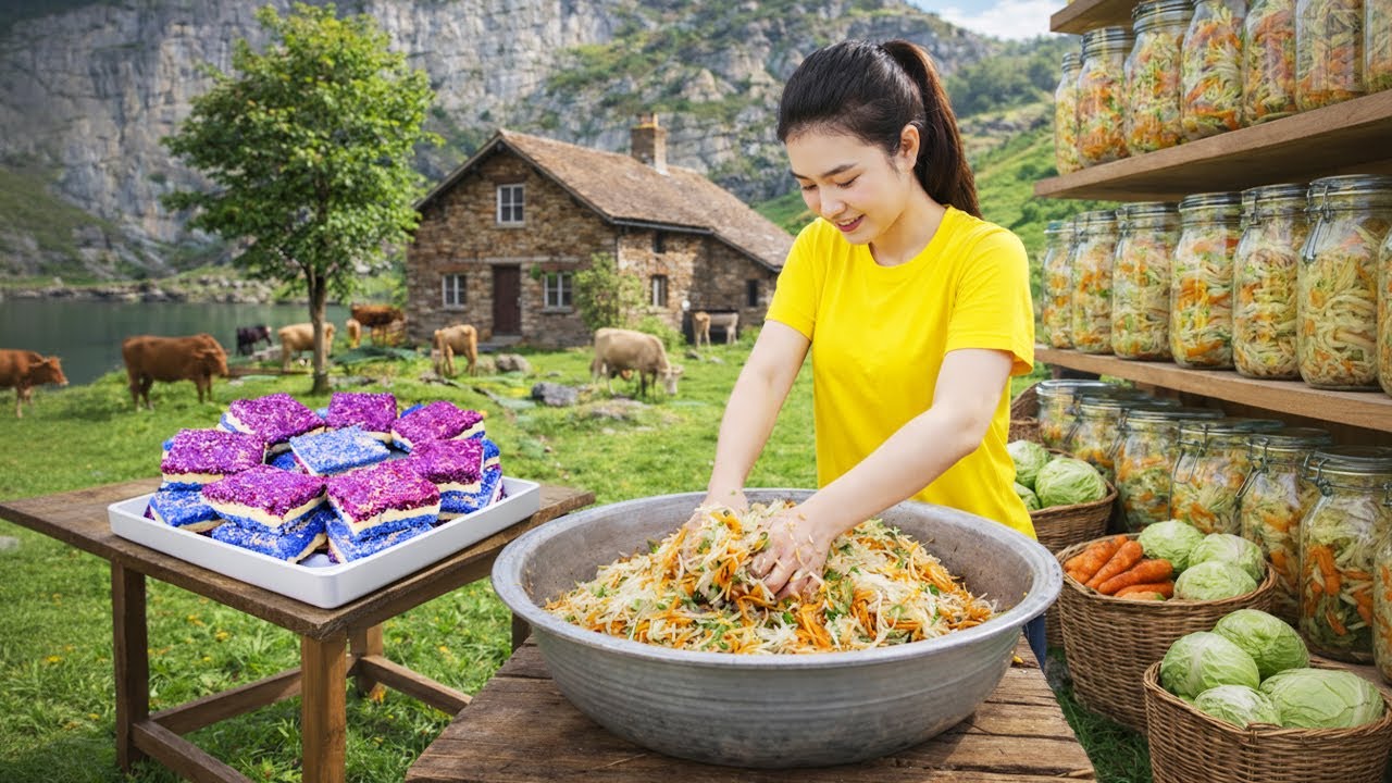 Making Country Style Cabbage Salad and Green Bean Sticky Rice Cakes - Daily Life | Thuy Countryside