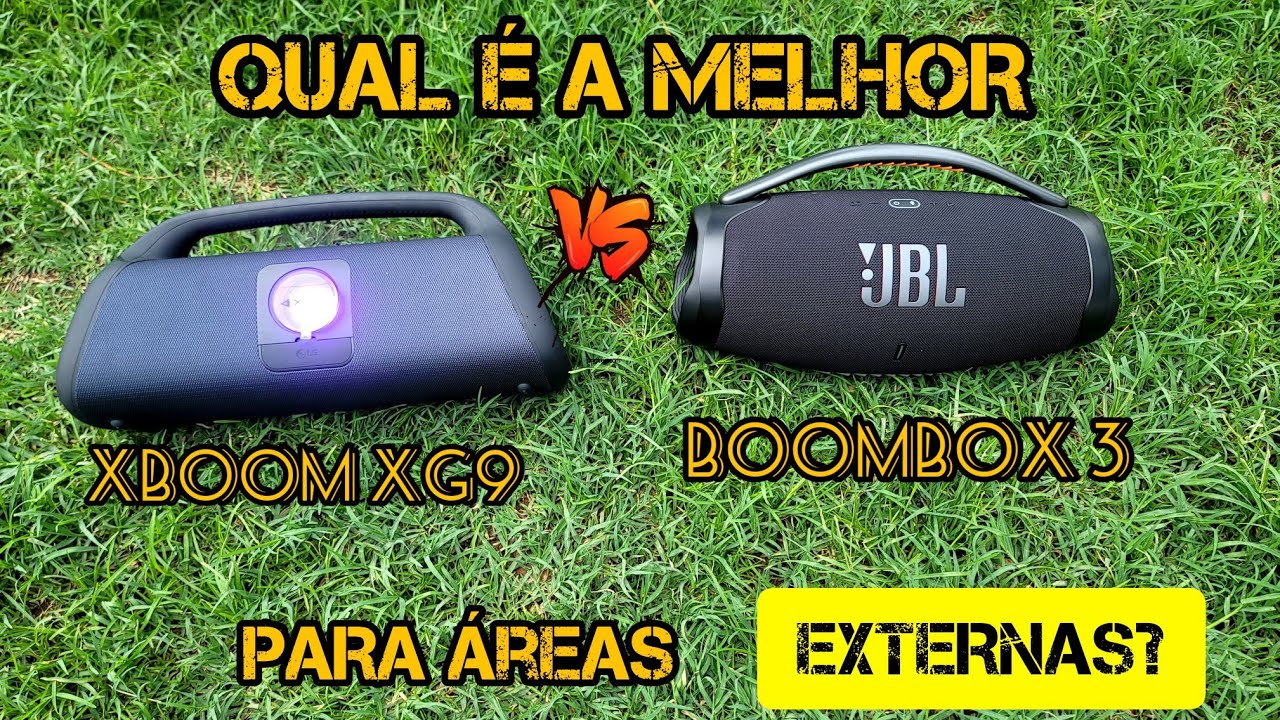 LG XBOOM GO XG9 Vs JBL BOOMBOX 3: Qual é a melhor opção pra aéreas Externas? (Teste ao ar livre)