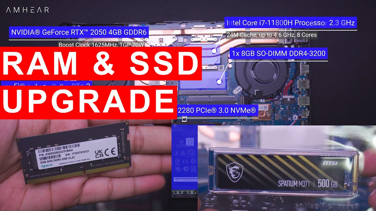 Asus TUF F15 FX506HF I725B6T O | Upgrade Options