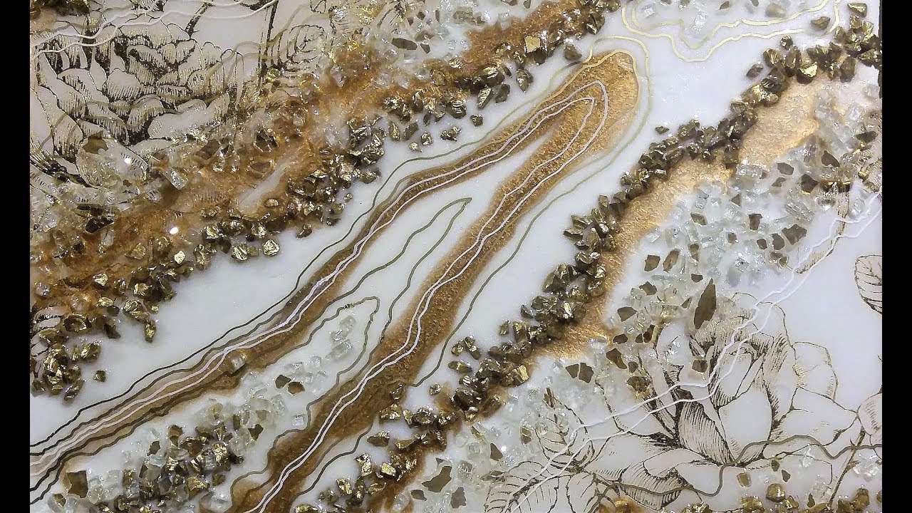 #57- Pouring A Mixed Media Resin Geode, On A Budget!