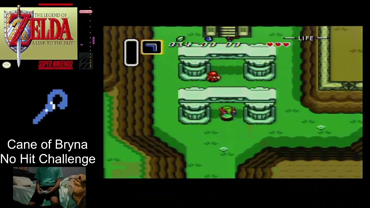 The Legend of Zelda: A Link to the Past - Cane of Byrna No Hit Challenge