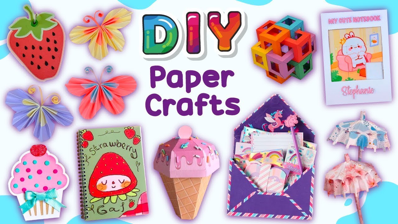 12 DIY AMAZING PAPER CRAFTS YOU WILL LOVE - Handmade Puzzle, Mini Notebook, Paper Fidget Toy...