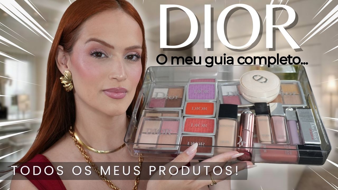 maquiagem DIOR | Testando TODOS os meus produtos da marca.
