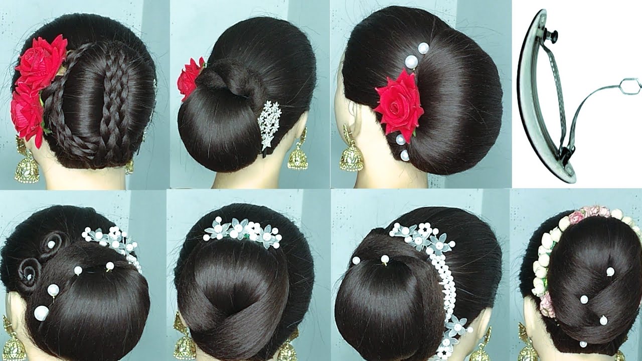 6 Simple Hairstyle W Lock Pin 🧿 Easy Hairstyles F Thin Medium Hair_ Amazing Hairstyle Tutorial #Hair