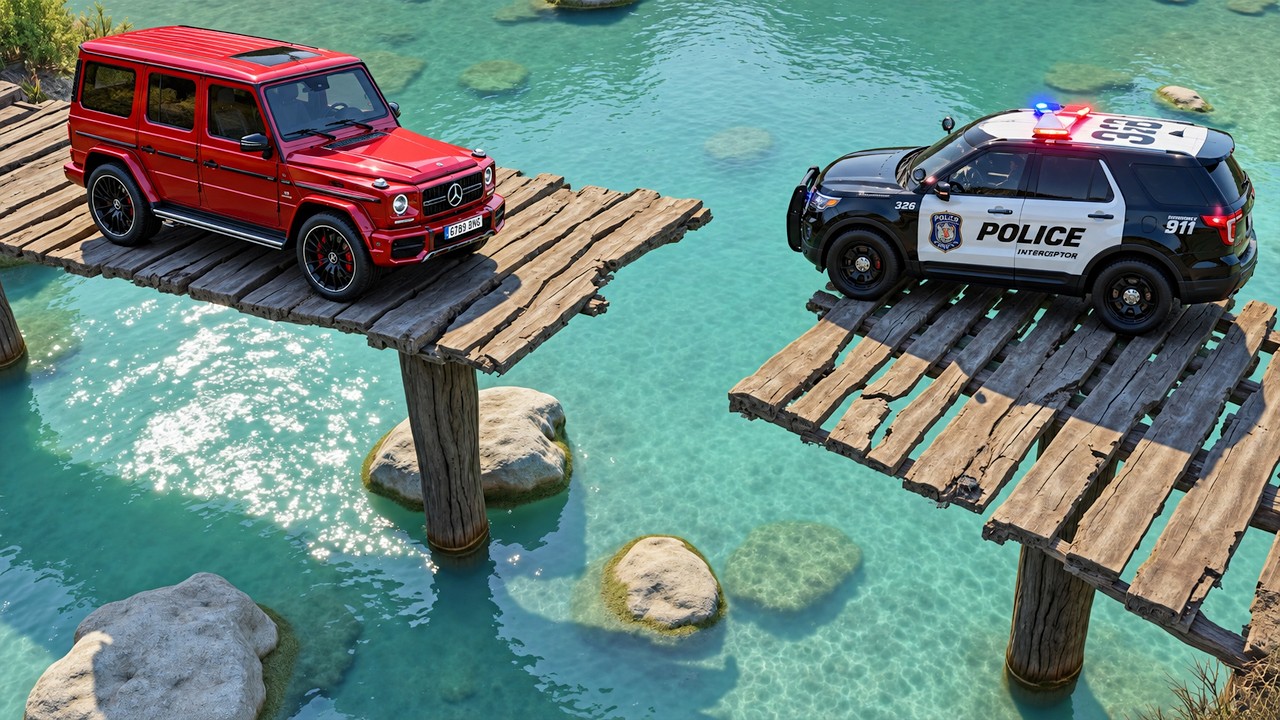 Cars vs Collapsed Broken Bridges #2 - BeamNG.drive