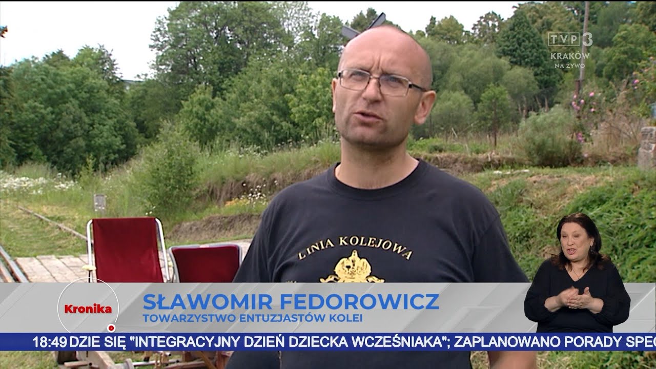 Drezyna TEK w Pisarzowej na linii 104 w Kronice TVP Kraków