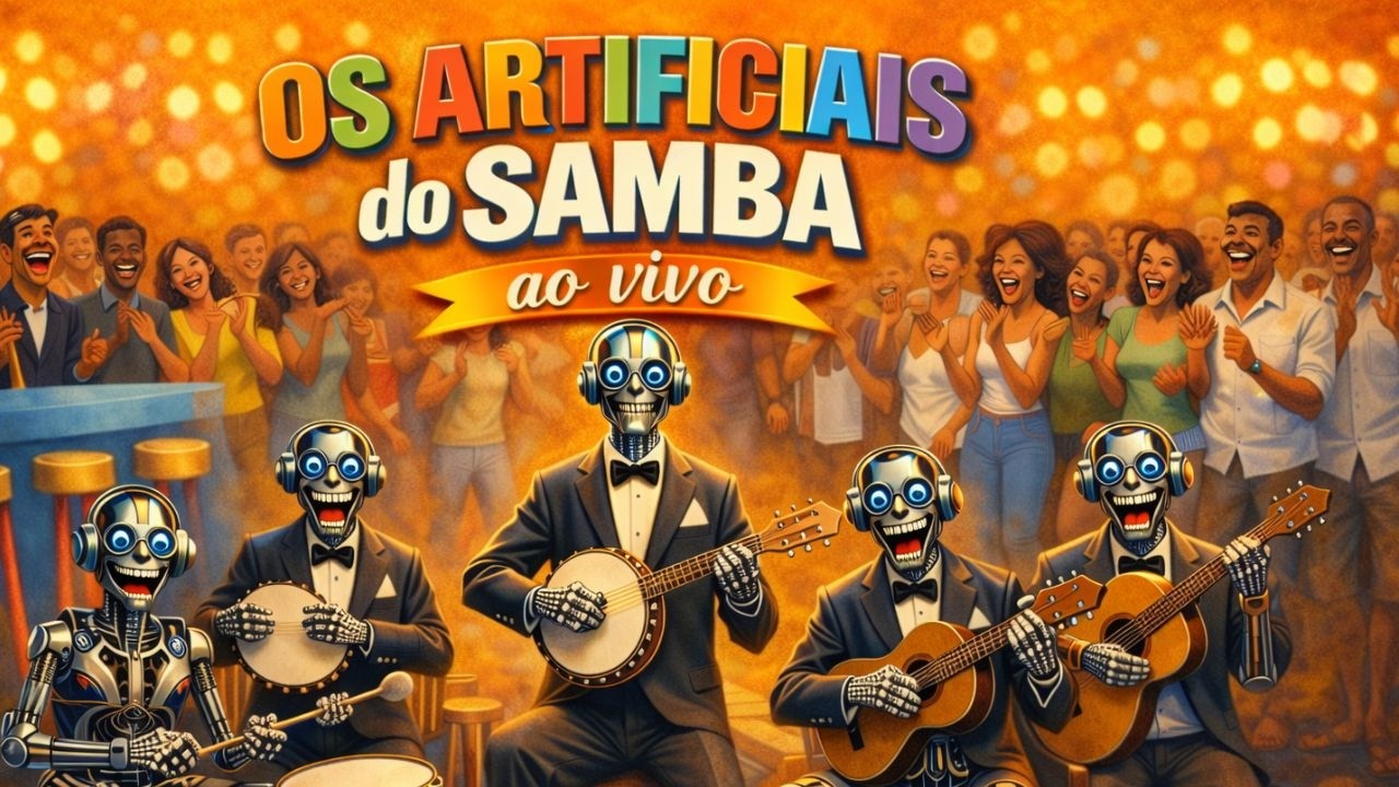 ARTIFICIAIS DO SAMBA AO VIVO | O Primeiro Show de Samba Criado com IA no Mundo!