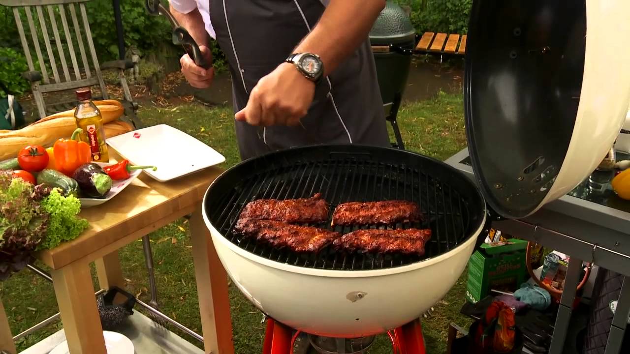 Hoe bereid ik voorgegaarde spareribs op de BBQ?