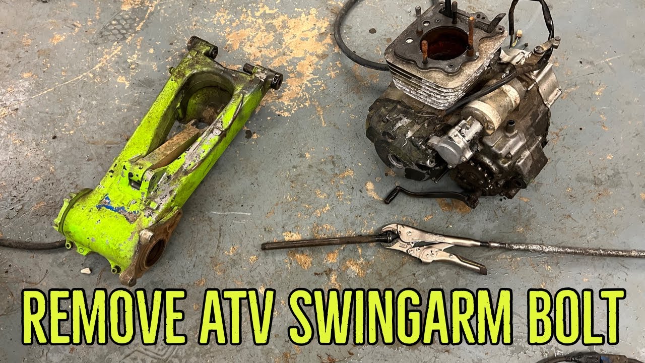How to remove ATV swingarm bolts 400EX LTZ400 KFX400 Raptor