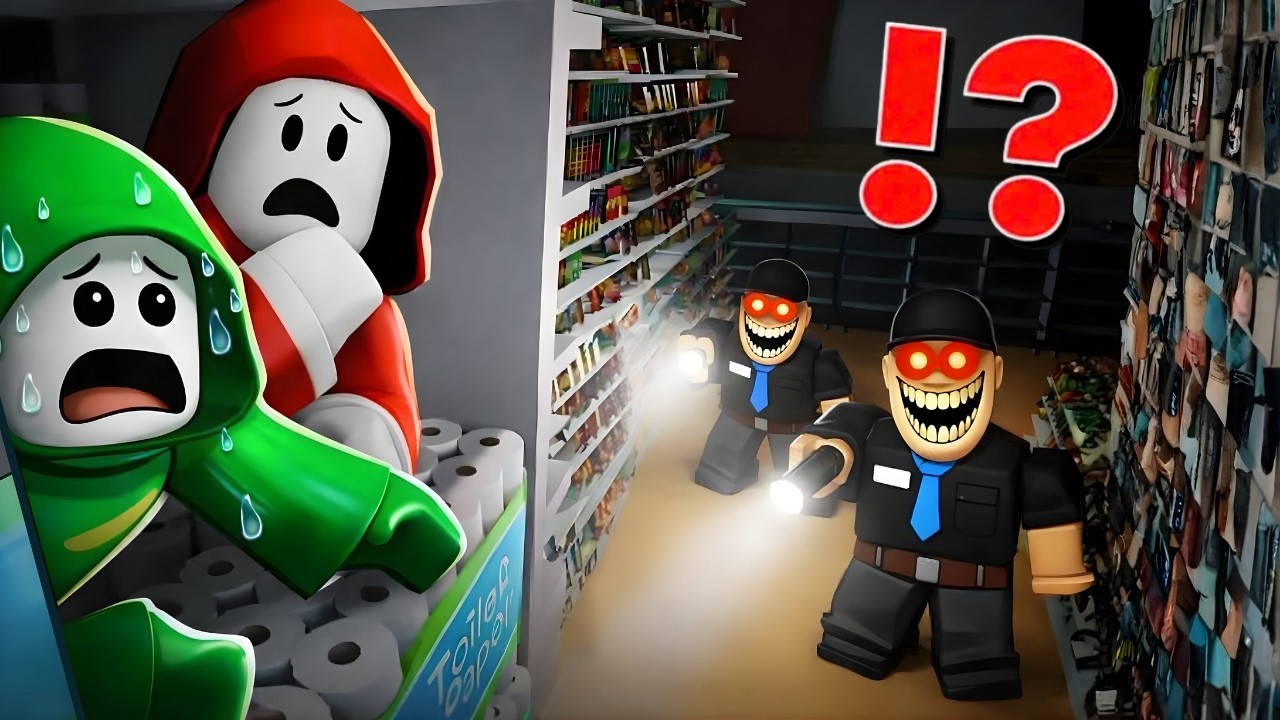 JJ vs Mikey SURVIVE 7 NIGHTS In ROBLOX SUPERMARKET ?!