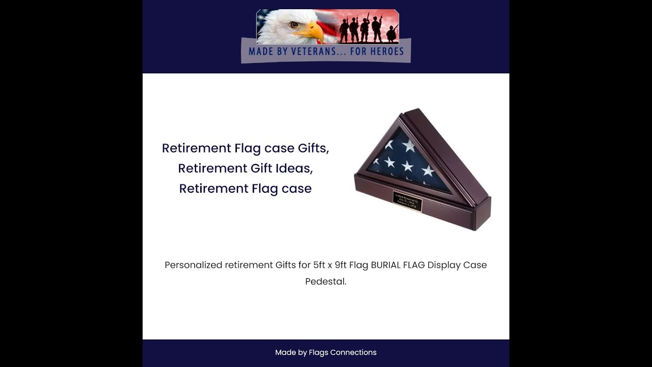 Retirement flag case Gifts, retirement gift ideas, retirement flag case
