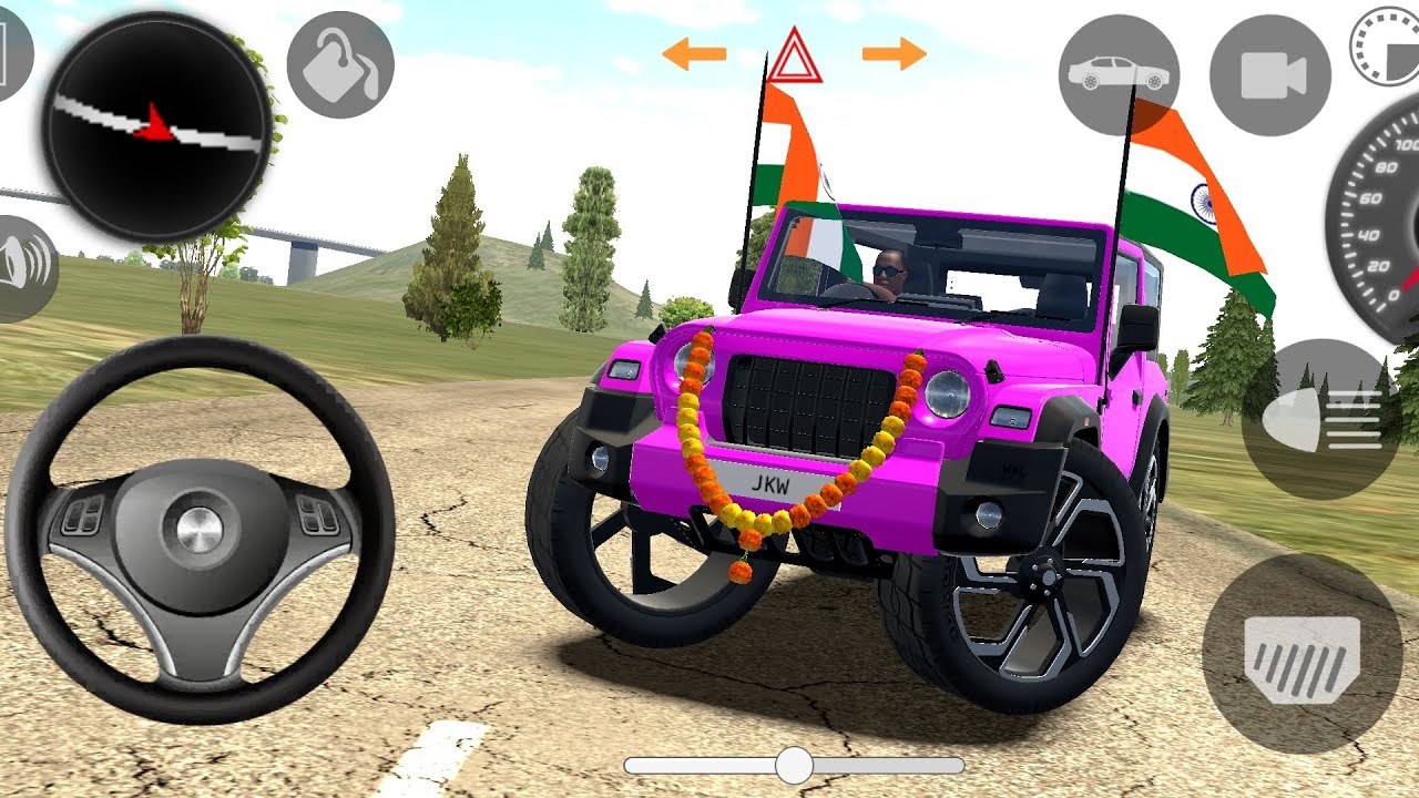 🔥Modified Mahindra Thar 🚙(Dollar Song )🇮🇳 Games: Indian cars simulator 3D