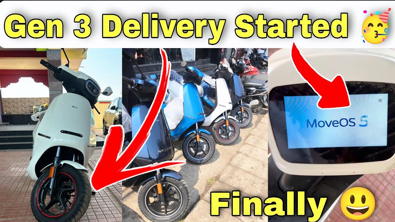 Finally 🥳 Ola Gen 3 delivery Started | Ola S1 Pro Gen 3 | Ola S1X Gen 3 