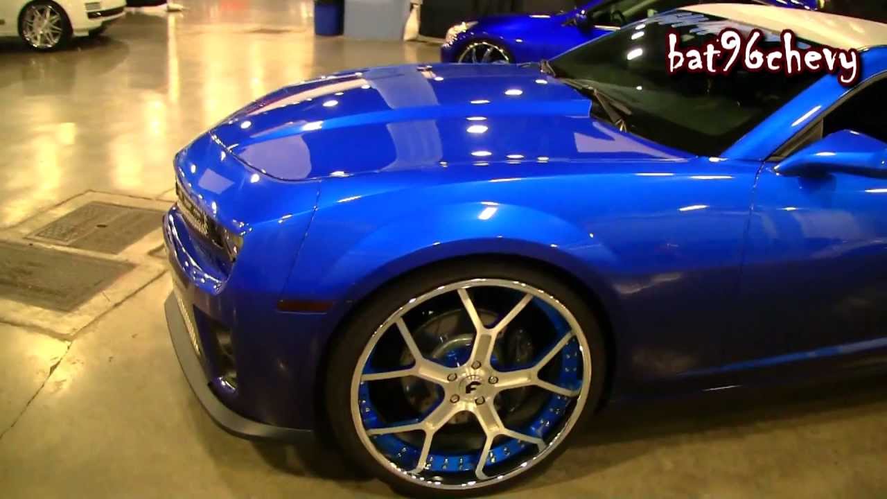 Candy Blue Chevy Camaro SS on 24
