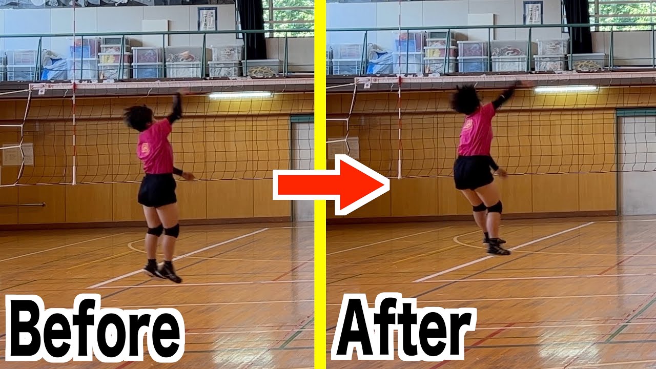 【激変！】バレー教室での変化がすごかった！中学生女子・スパイク編！パート①【バレーボール】