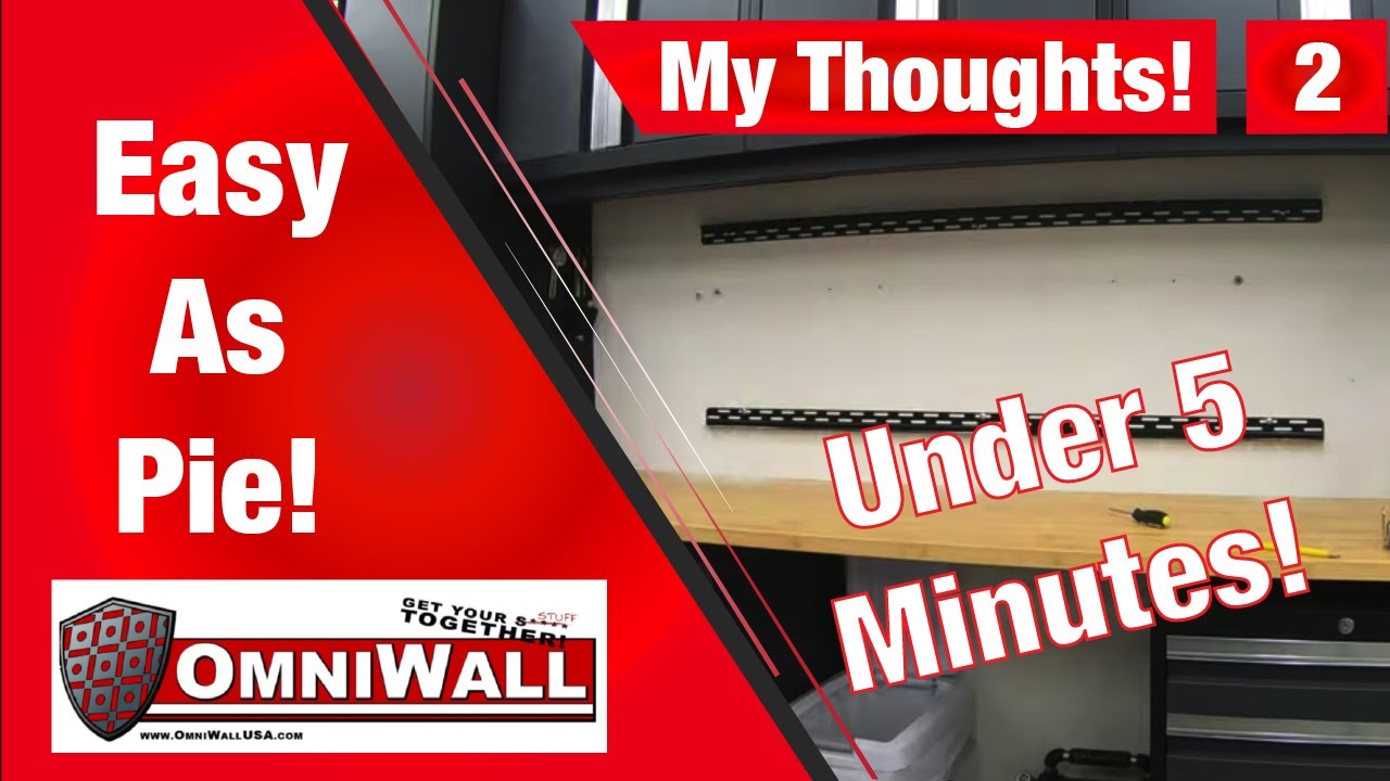 Omni Wall USA, Quick and Easy Install Guide, Pt. 2 Garage Wall Tool Organization and Storage