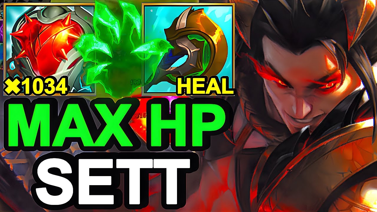 Wild Rift China Sett Top - New Skin Heartsteel Max Tank Sett Build Runes - Sovereign Rank Gameplay