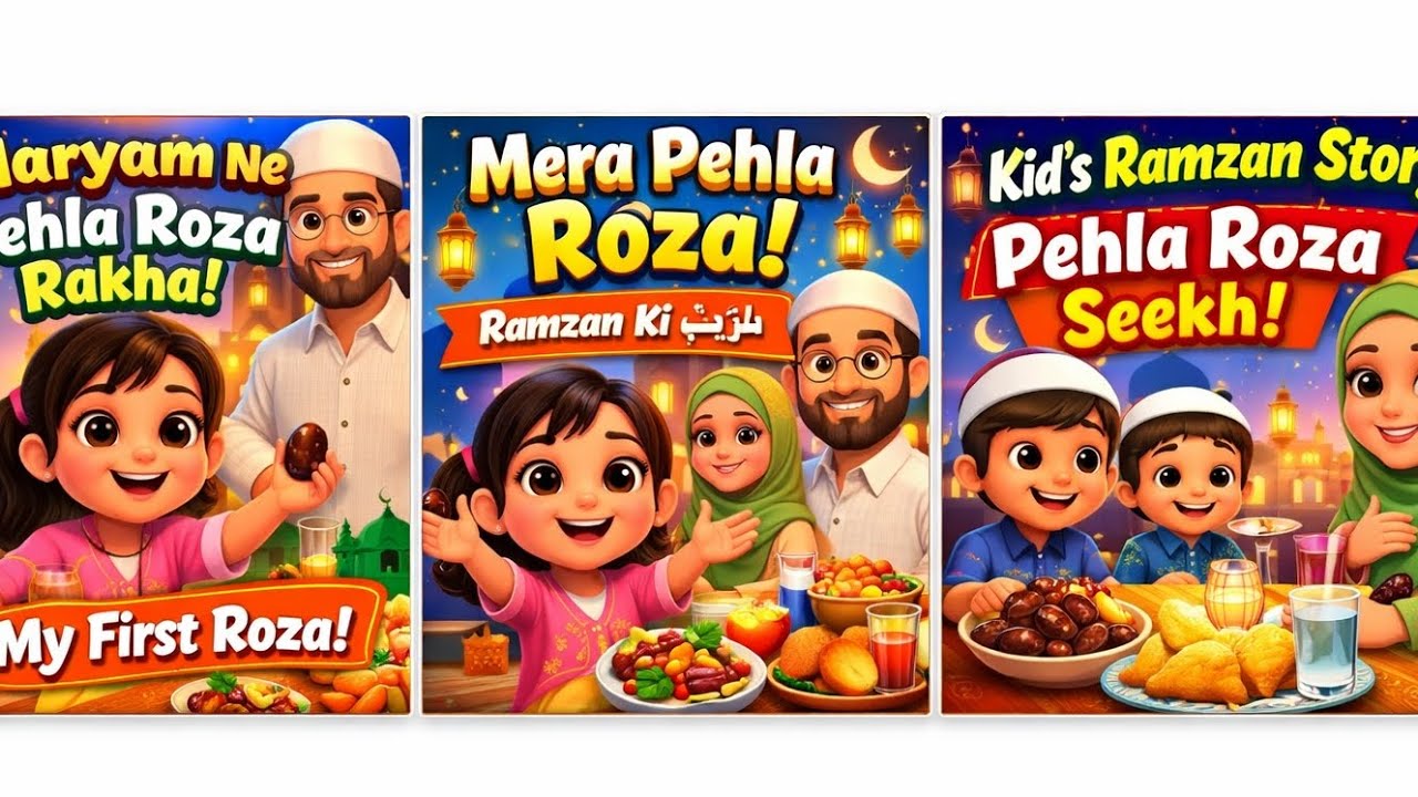 Maryam Ne Pehla Roza Rakha | Kids Islamic Cartoon Story | Ramzan Moral Story