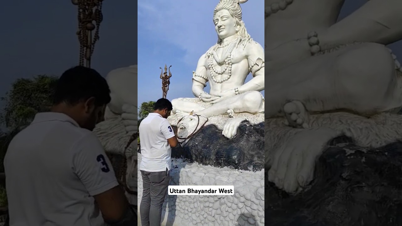 Uttan Shiva Statue Temple | Kishangopal Rajpuriya Vanprasth Aashram | #uttan #shivastatue #bhayandar