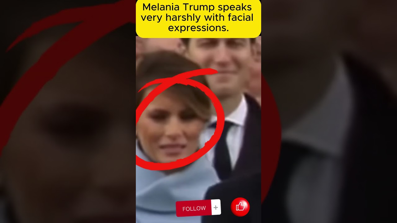 Melania Trump speaks very harshly with her facial expressions #melaniatrump #shorts