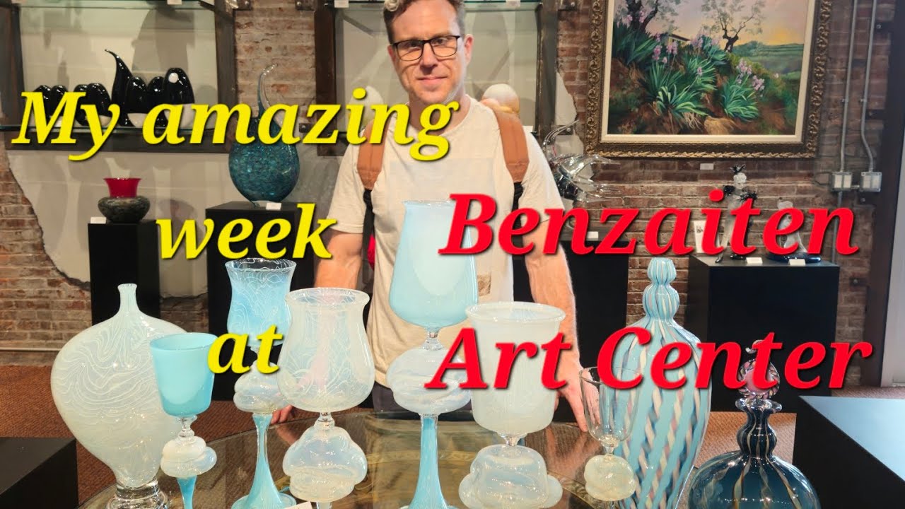 Paul Swartwood Residency at Benzaiten Ctr for the Arts. #artist #glassart #clouds #wineglass