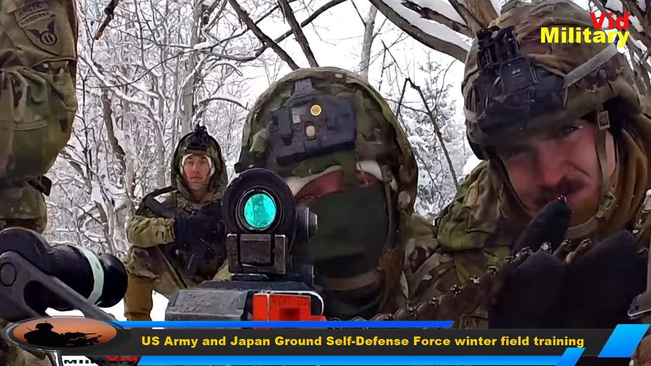 U.S. Army and Japan Ground Self Defense Force winter field training