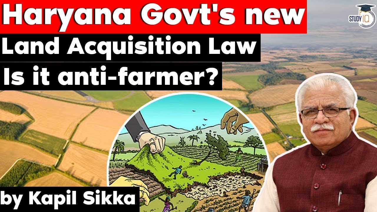 Haryana Government new Land Acquisition Bill - Why opposition parties are opposing it? Haryana PSC